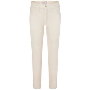 Cambio, Jeans, Dames, Beige, L, Katoen, Uni Slim-fit Jeans