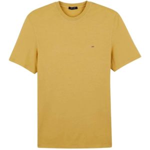 Eden Park, Tops, Heren, Oranje, L, Katoen, Kortemouw vlinder logo t-shirt