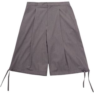 Bonsai, Overhemden, Heren, Grijs, L, Super Loose Fit Grigi Shorts