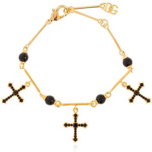 Dolce & Gabbana, Accessoires, Dames, Geel, ONE Size, Messing armband