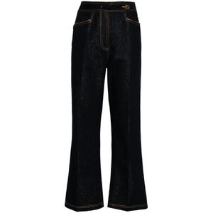 Etro, Jeans, Dames, Blauw, W25, Katoen, Flared Jeans