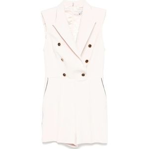Elisabetta Franchi, Kleedjes, Dames, Beige, L, Stijlvolle Broek voor Vrouwen