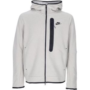 Nike, Sweatshirts & Hoodies, Heren, Grijs, M, Katoen, Tech Fleece Zip Hoodie