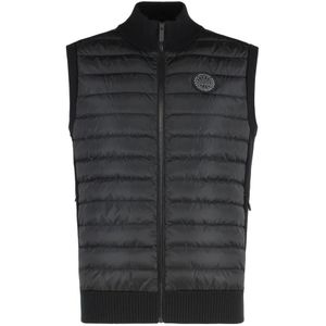 Canada Goose, Jassen, Heren, Zwart, XL, Wol, Hybridge Mouwloos Donsjack