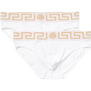 Versace, Ondergoed, Heren, Wit, S, Katoen, Luxe katoenen slips