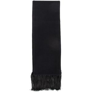 Tom Ford, Accessoires, Heren, Zwart, ONE Size, Wol, Zijde Wol Geribbelde Gebreide Sjaal