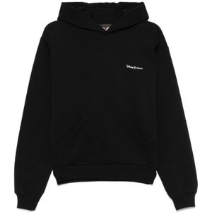 Coperni, Sweatshirts & Hoodies, Dames, Zwart, S, Zwarte Geribbelde Trui met Logodetail