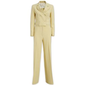 Jucca, Jumpsuits & Playsuits, Dames, Geel, 2Xs, Stijlvolle Pakken voor Vrouwen