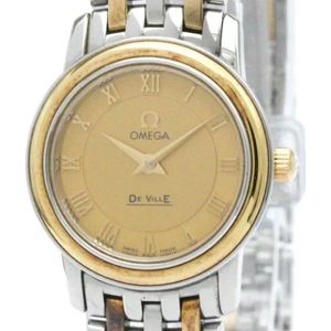 Omega Vintage, Pre-owned, Dames, Geel, ONE Size, Pre-owned Stainless Steel watches