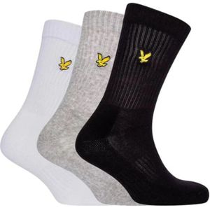 Lyle & Scott, Ondergoed, Heren, Veelkleurig, M, Katoen, Kleurrijke Crew Sokken Pakket