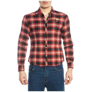 La Martina, Overhemden, Heren, Rood, XL, Katoen, Casual Katoenen Overhemd