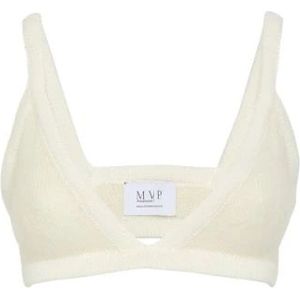 MVP wardrobe, Tops, Dames, Wit, 2Xs, Wol, Ginger Knit-Bra