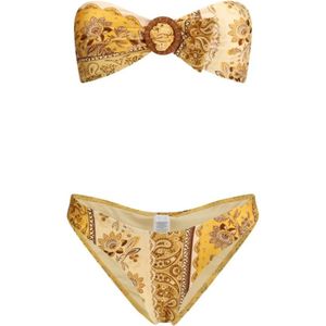 Zimmermann, Badkleding, Dames, Veelkleurig, S, Lucky Bamboo Bandana Badpak