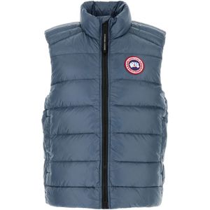 Canada Goose, Jassen, Heren, Blauw, M, Nylon, Stijlvolle Blazers en Vesten Collectie