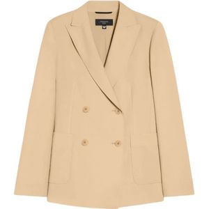 Max Mara, Jassen, Dames, Beige, S, Wol, Nervoso Jacket
