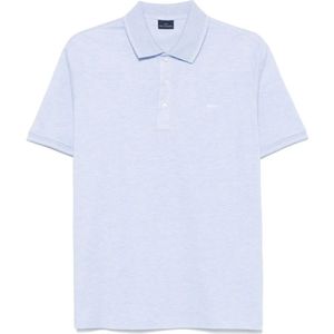 Paul & Shark, Tops, Heren, Blauw, 3Xl, Katoen, Katoenen Polo Shirt 100% Gemaakt in Italië