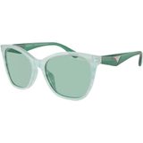 Emporio Armani, Accessoires, Dames, Groen, 56 MM, Stijlvolle zonnebril Ea 4222U 611271