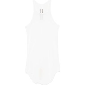 Rick Owens, Tops, Dames, Wit, XS, Katoen, Geribbelde Tanktop