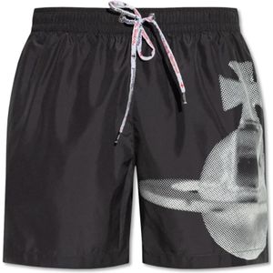 Vivienne Westwood, Badkleding, Heren, Zwart, L, Polyester, Zwembroek