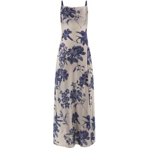 Guess, Kleedjes, Dames, Veelkleurig, L, Adle Lace Bloemenjurk