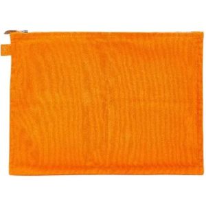 Hermès Vintage, Pre-owned, Dames, Oranje, ONE Size, Leer, Pre-owned Canvas clutches