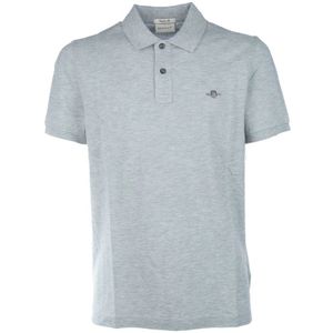 Gant, Tops, Heren, Grijs, XL, Katoen, Polo Shirt
