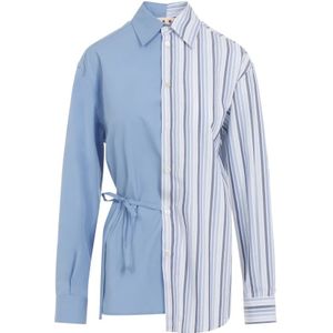 Marni, Blouses & Shirts, Dames, Veelkleurig, 2Xs, Katoen, Lake Shirt