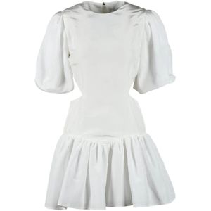 Msgm, Kleedjes, Dames, Wit, S, Linnen, Damesjurk