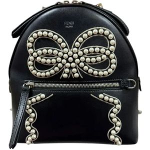Fendi Vintage, Pre-owned, Dames, Wit, ONE Size, Leer, Pre-owned Leather fendi-bags