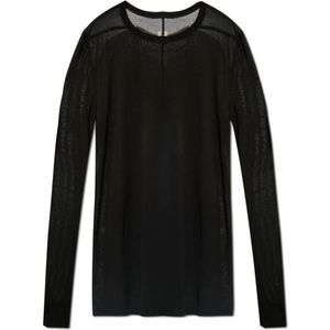 Rick Owens, Tops, Heren, Zwart, M, T-shirt Level LS T