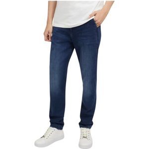 Guess, Jeans, Heren, Blauw, W29, Denim, Denim Chino - Blauwe Tapered Jeans