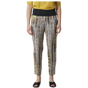 Manila Grace, Broeken, Dames, Wit, L, Baschina Broek