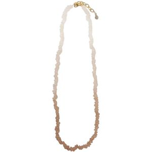 Emporio Armani, Accessoires, Dames, Geel, ONE Size, Elegante Glaskraal Ketting