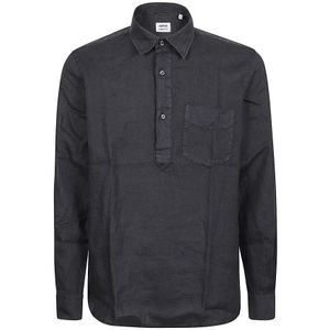 Aspesi, Overhemden, Heren, Blauw, XL, Blauw Klassiek Kraag Polo Shirt
