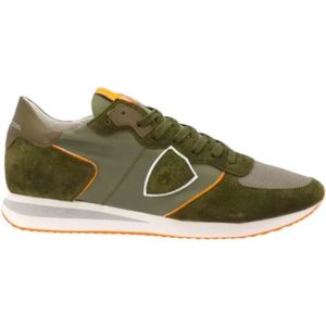 Philippe Model, Schoenen, Heren, Groen, 42 EU, Suède, Tropez Sneakers