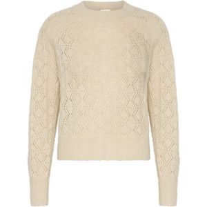 Part Two, Truien, Dames, Beige, S, Wol, Carissa Pullover
