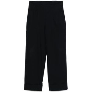 Max Mara, Broeken, Dames, Blauw, XS, Katoen, Palio Broek