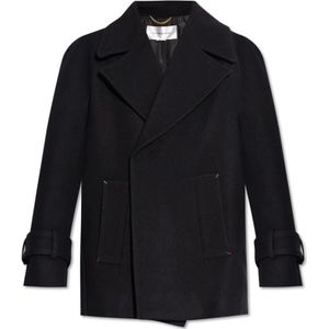 Victoria Beckham, Mantels, Dames, Zwart, M, Wol, Wollen jas