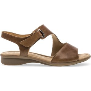 Gabor, Schoenen, Dames, Bruin, 41 EU, Leer, Cognac sandalen van glad leer
