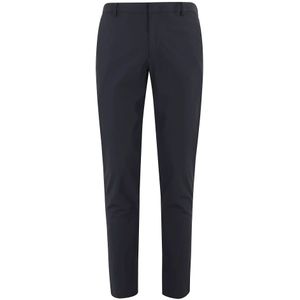 Duno, Broeken, Heren, Blauw, XL, Blauwe Slim Fit Technische Stof Broek