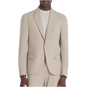 Antony Morato, Jassen, Heren, Beige, L, Slim Fit Americana Jack in Zand