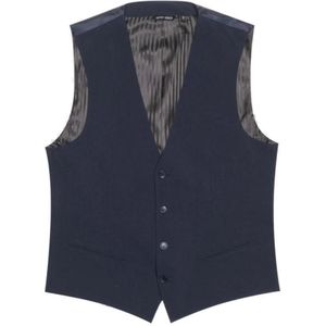 Antony Morato, Pakken, Heren, Blauw, S, Polyester, Suit Vests