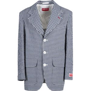 Kenzo, Jassen, Dames, Veelkleurig, S, Katoen, Oversized Blazer