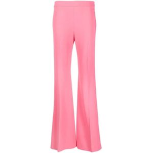 Moschino, Broeken, Dames, Roze, S, Wijde Olifantenpoot Broek in Roze