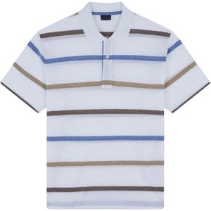 Paul & Shark, Tops, Heren, Veelkleurig, 2Xl, Katoen, Gestreept katoenen poloshirt