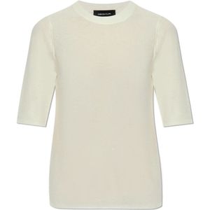 Fabiana Filippi, Truien, Dames, Beige, 2Xs, Wol, Trui met afwerking