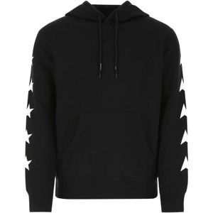 Golden Goose, Sweatshirts & Hoodies, Heren, Zwart, M, Katoen, Zwarte Katoenen Alighiero Sweatshirt
