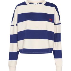 Saint Tropez, Sweatshirts & Hoodies, Dames, Veelkleurig, S, Midnight Sail Sweatshirt met geborduurd detail