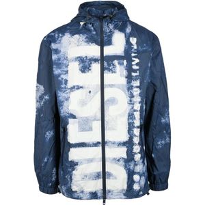 Diesel, Jassen, Heren, Blauw, M, Nylon, Nylon Jas