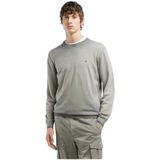 Replay, Truien, Heren, Groen, XL, Katoen, Crew Neck Katoenen Trui Heren